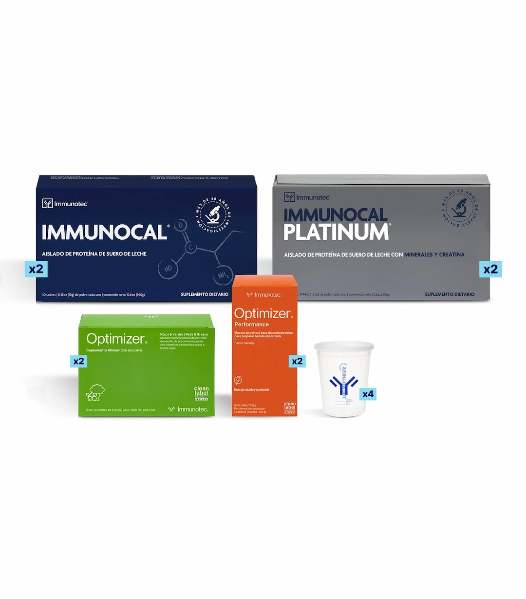Paquete Fortalece tus Defensas Colombia Immunocal 4 Cajas